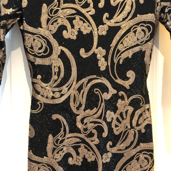 Black and gold dress - Picture 3 of 6